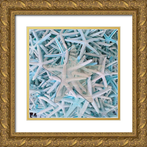 Beach Star Gold Ornate Wood Framed Art Print with Double Matting by Phillip, Jamie