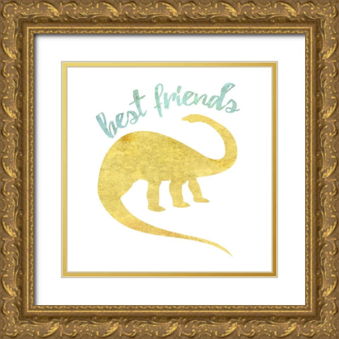 Best Friend Gold Ornate Wood Framed Art Print with Double Matting by Phillip, Jamie