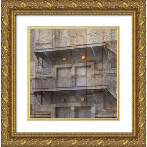 Structure Gold Ornate Wood Framed Art Print with Double Matting by Phillip, Jamie