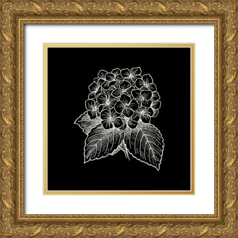 Black Silk 3 Gold Ornate Wood Framed Art Print with Double Matting by Phillip, Jamie