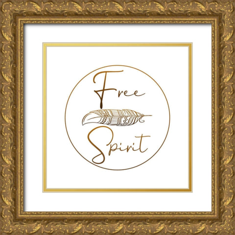 Free Spirit Gold Ornate Wood Framed Art Print with Double Matting by Phillip, Jamie