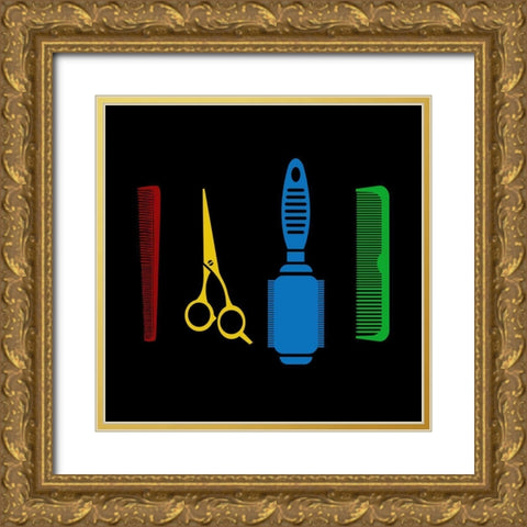 Hair 2 Gold Ornate Wood Framed Art Print with Double Matting by Phillip, Jamie
