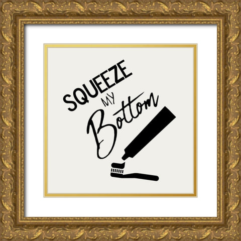 Toilet Talk 3 Gold Ornate Wood Framed Art Print with Double Matting by Phillip, Jamie