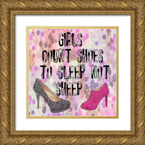 Shoes Gold Ornate Wood Framed Art Print with Double Matting by Phillip, Jamie