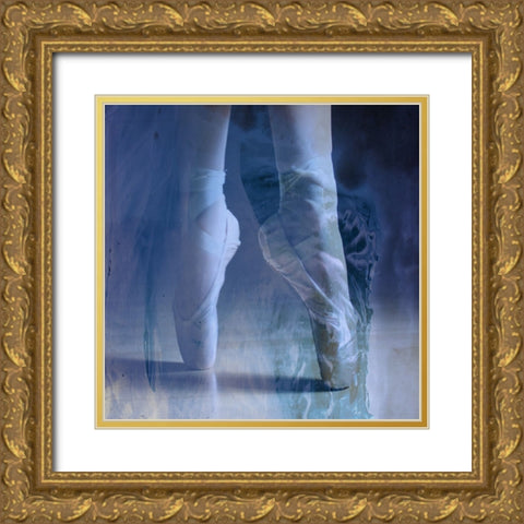 Ballet Dancer 2 Gold Ornate Wood Framed Art Print with Double Matting by Phillip, Jamie