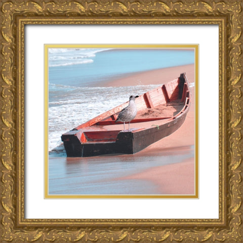 Bay Bird 2 Gold Ornate Wood Framed Art Print with Double Matting by Phillip, Jamie
