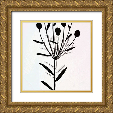 Blended Botanic Gold Ornate Wood Framed Art Print with Double Matting by Phillip, Jamie