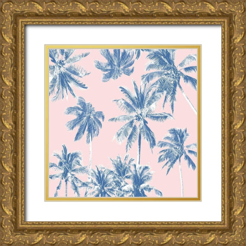 Tropico Dusk Gold Ornate Wood Framed Art Print with Double Matting by Urban Road