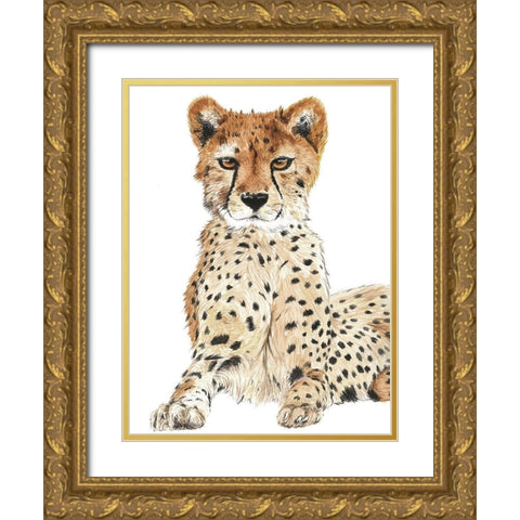 Smiling Eyes Gold Ornate Wood Framed Art Print with Double Matting by Urban Road