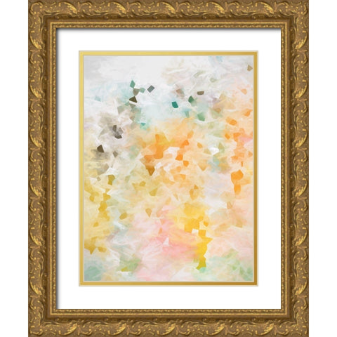 Daffodils Gold Ornate Wood Framed Art Print with Double Matting by Urban Road