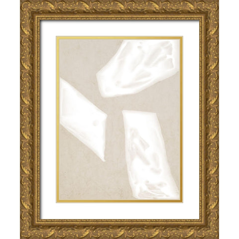 Blanc Spaces III  Gold Ornate Wood Framed Art Print with Double Matting by Urban Road