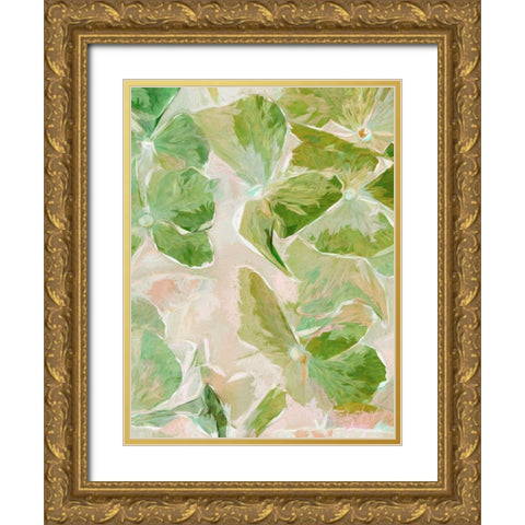 Oakleaf II  Gold Ornate Wood Framed Art Print with Double Matting by Urban Road