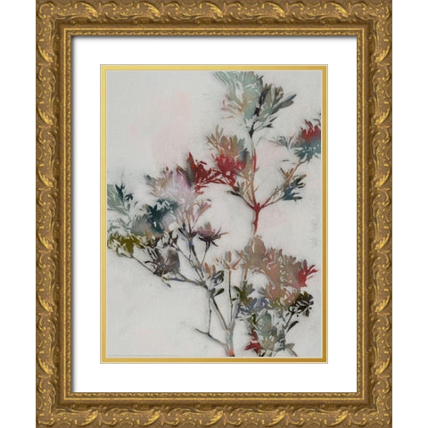 Winter Posy II  Gold Ornate Wood Framed Art Print with Double Matting by Urban Road