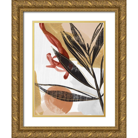 Botanique I  Gold Ornate Wood Framed Art Print with Double Matting by Urban Road