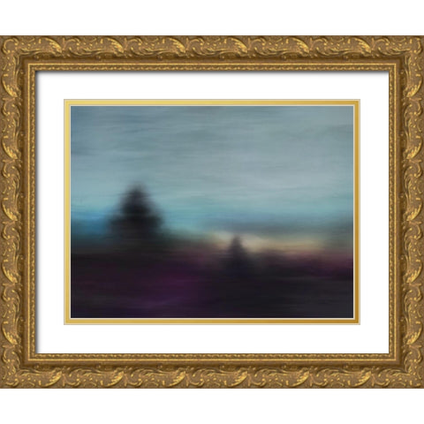 Enchanted Forest  Gold Ornate Wood Framed Art Print with Double Matting by Urban Road
