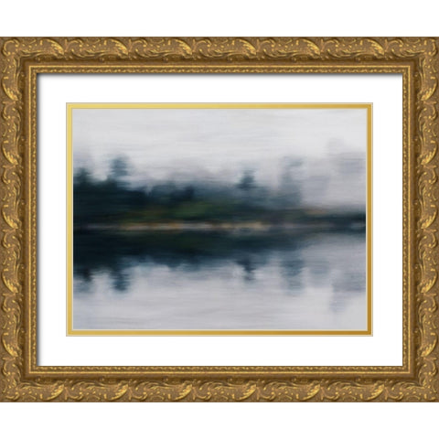 Upon Reflection  Gold Ornate Wood Framed Art Print with Double Matting by Urban Road