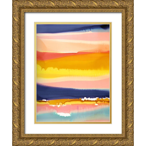 New Horizon Gold Ornate Wood Framed Art Print with Double Matting by Urban Road