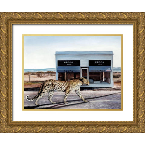 Catwalk Art Print Gold Ornate Wood Framed Art Print with Double Matting by Urban Road