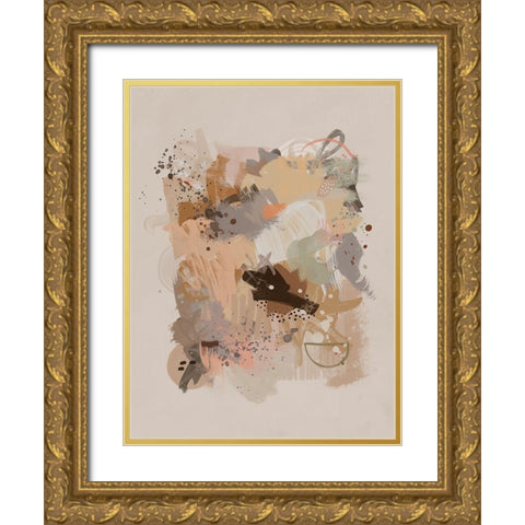 Dust Cloud Art Print Gold Ornate Wood Framed Art Print with Double Matting by Urban Road