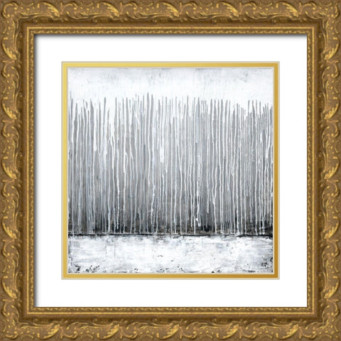 Silver Fog Art Print Gold Ornate Wood Framed Art Print with Double Matting by Urban Road