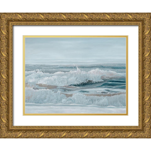 Pebbly Beach  Gold Ornate Wood Framed Art Print with Double Matting by Urban Road