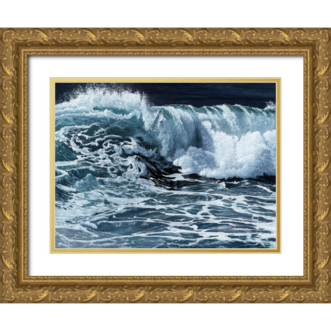 Mollymook  Gold Ornate Wood Framed Art Print with Double Matting by Urban Road