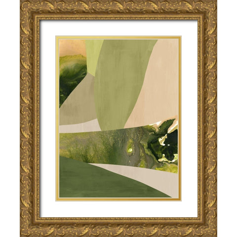 Green Gables I  Gold Ornate Wood Framed Art Print with Double Matting by Urban Road