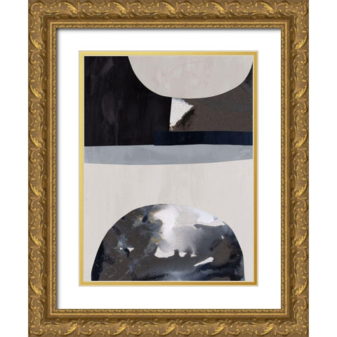 Lone Wolf II  Gold Ornate Wood Framed Art Print with Double Matting by Urban Road