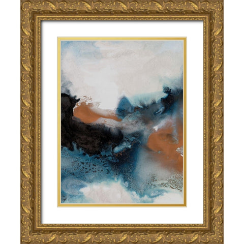 Water and Earth II Gold Ornate Wood Framed Art Print with Double Matting by Urban Road