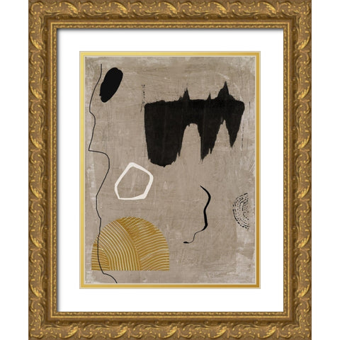 Set in Stone II Gold Ornate Wood Framed Art Print with Double Matting by Urban Road