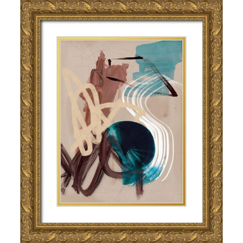 Messy Thoughts II Gold Ornate Wood Framed Art Print with Double Matting by Urban Road