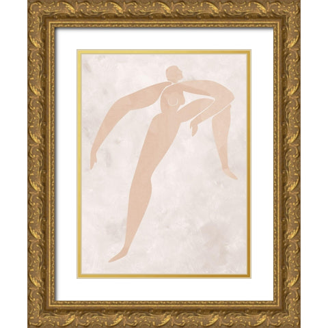 Amelie Cut-Out II Gold Ornate Wood Framed Art Print with Double Matting by Urban Road