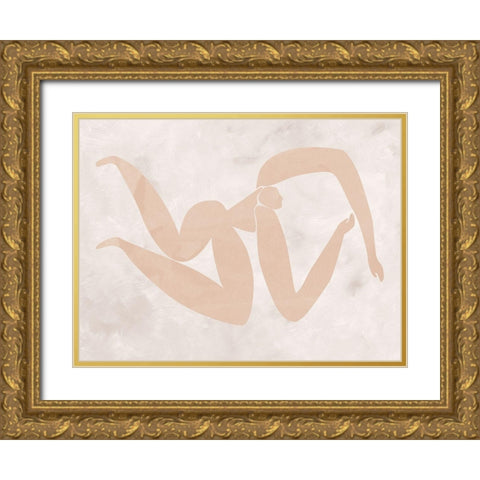 Amelie Cut-Out IV Gold Ornate Wood Framed Art Print with Double Matting by Urban Road
