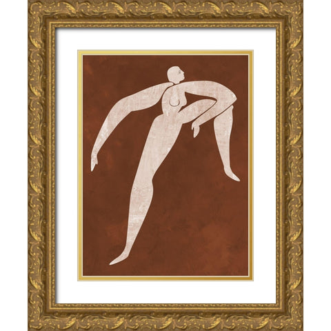 Caroline Cut-Out II Gold Ornate Wood Framed Art Print with Double Matting by Urban Road