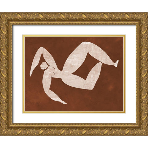 Caroline Cut-Out III Gold Ornate Wood Framed Art Print with Double Matting by Urban Road