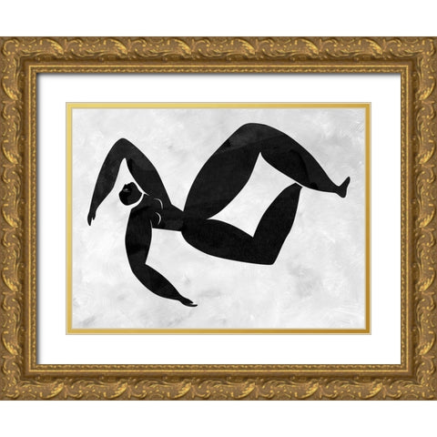 Lydia Cut-Out III Gold Ornate Wood Framed Art Print with Double Matting by Urban Road