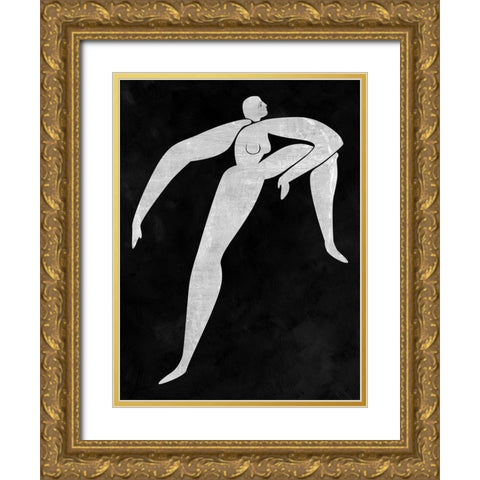 Monique Cut-Out II Gold Ornate Wood Framed Art Print with Double Matting by Urban Road