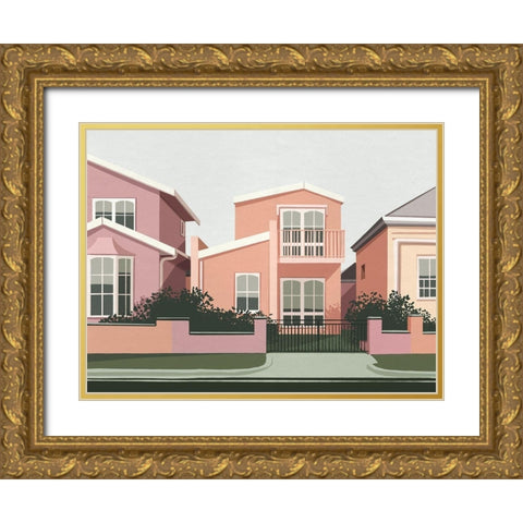 Toorak Gold Ornate Wood Framed Art Print with Double Matting by Urban Road