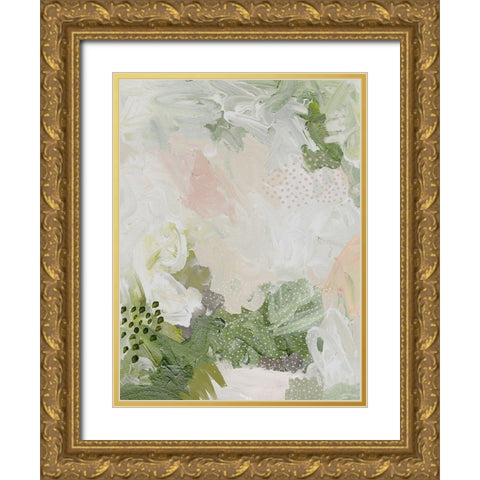 Moss and Ivy II Gold Ornate Wood Framed Art Print with Double Matting by Urban Road