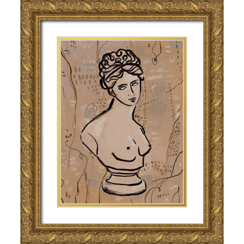 Venus Gold Ornate Wood Framed Art Print with Double Matting by Urban Road