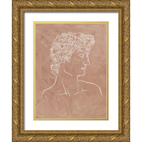 Julius Gold Ornate Wood Framed Art Print with Double Matting by Urban Road