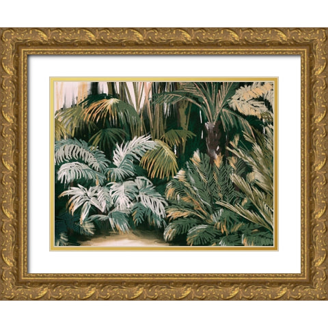 Lifes a Jungle Gold Ornate Wood Framed Art Print with Double Matting by Urban Road
