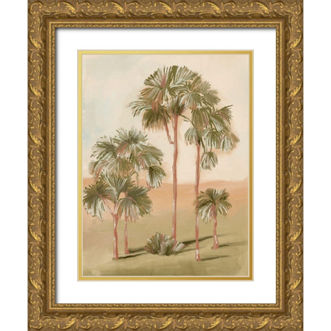 Tropical Sunset II Gold Ornate Wood Framed Art Print with Double Matting by Urban Road