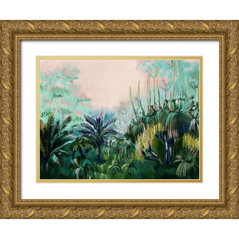 Mystery Island Gold Ornate Wood Framed Art Print with Double Matting by Urban Road