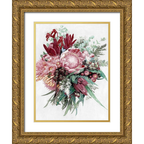 Native Bouquet Gold Ornate Wood Framed Art Print with Double Matting by Urban Road