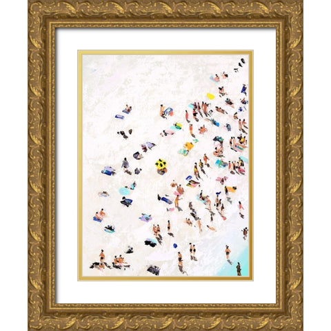 Beach Life Gold Ornate Wood Framed Art Print with Double Matting by Urban Road