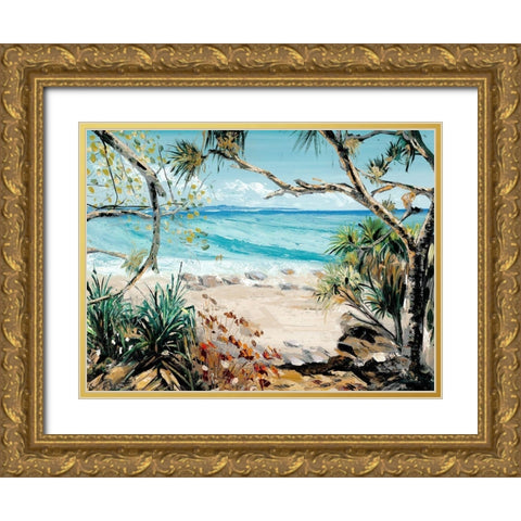 Greenmount Gold Ornate Wood Framed Art Print with Double Matting by Urban Road