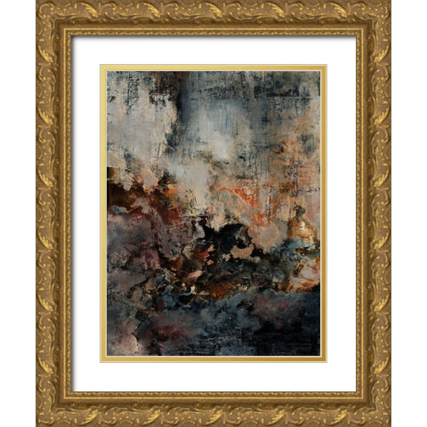 Oxidise Gold Ornate Wood Framed Art Print with Double Matting by Urban Road