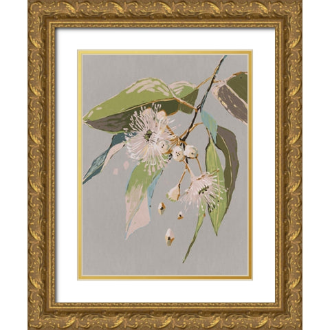 Neutral Flowering Gum II Gold Ornate Wood Framed Art Print with Double Matting by Urban Road