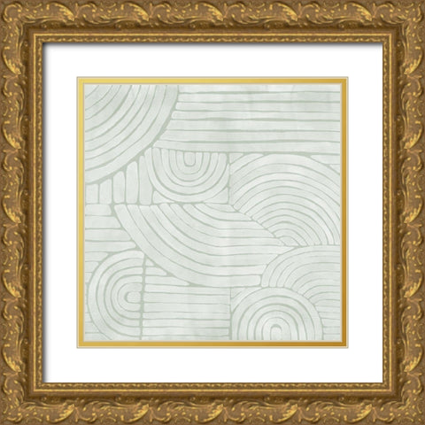 Mazy Thoughts III Gold Ornate Wood Framed Art Print with Double Matting by Urban Road